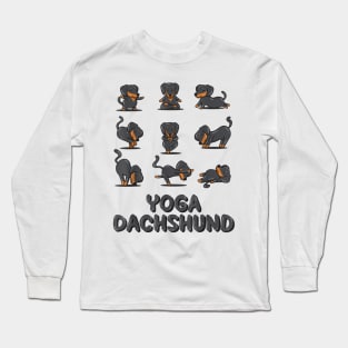 Dachshund Yoga Pose Long Sleeve T-Shirt